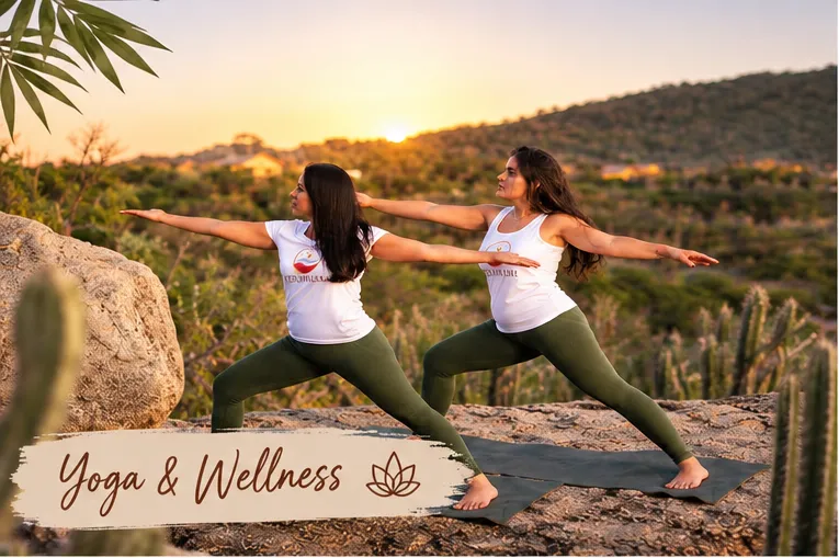 Yoga and wellness sessions in tropical garden at Mammaloe’s Aruba