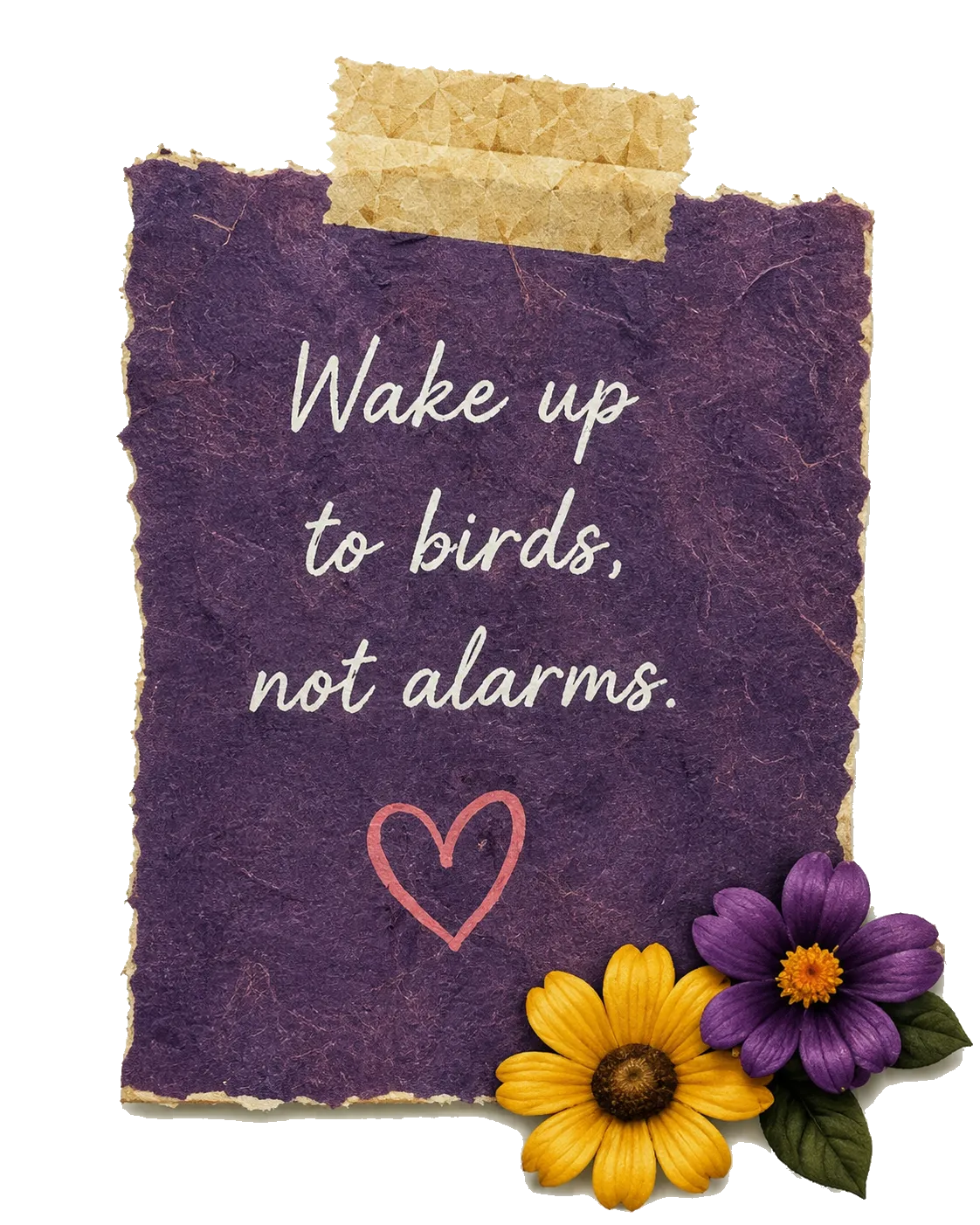 Wake up to birds, not alarms. ♡